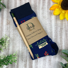 Load image into Gallery viewer, Gardening Design Socks With Plantable Pencil!