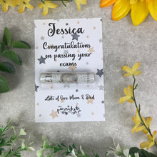 Load image into Gallery viewer, Exam Gift, GCSE gift, A level Gift, Gift card, Congratulations Gift, Money Card Holder, Personalised Gift, Cash Holder, Cash Gift Surprise