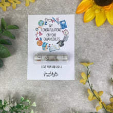 Load image into Gallery viewer, Exam Gift, GCSE gift, A level Gift, Gift card, Congratulations Gift, Money Card Holder, Personalised Gift, Cash Holder, Cash Gift Surprise