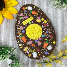 Load image into Gallery viewer, Personalised Belgian Chocolate Flat Easter Egg-The Persnickety Co