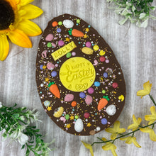 Load image into Gallery viewer, Personalised Belgian Chocolate Flat Easter Egg