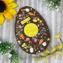 Load image into Gallery viewer, Personalised Belgian Chocolate Flat Easter Egg