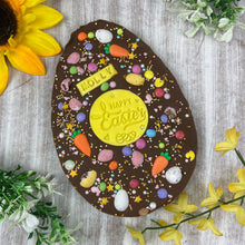 Load image into Gallery viewer, Personalised Belgian Chocolate Flat Easter Egg