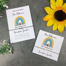 Load image into Gallery viewer, Best Teacher Ever Bracelets-The Persnickety Co