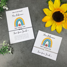 Load image into Gallery viewer, Best Teacher Ever Bracelets