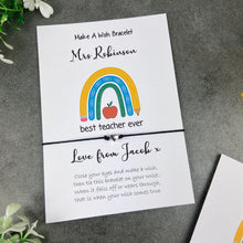 Load image into Gallery viewer, Best Teacher Ever Bracelets