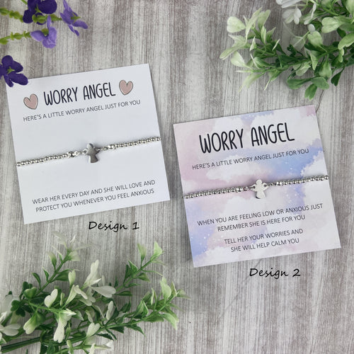 Worry Angel Beaded Bracelet-The Persnickety Co