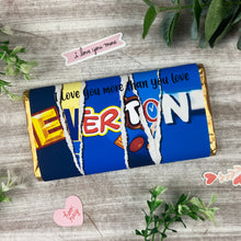 Load image into Gallery viewer, Everton Chocolate Bar - I Love You More Than