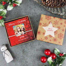 Load image into Gallery viewer, Personalised Christmas Beaded Bracelet
