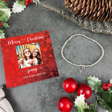 Load image into Gallery viewer, Personalised Christmas Beaded Bracelet