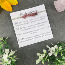 Load image into Gallery viewer, Strawberry Quartz Beaded Bracelet