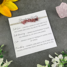 Load image into Gallery viewer, Strawberry Quartz Beaded Bracelet