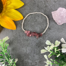 Load image into Gallery viewer, Strawberry Quartz Beaded Bracelet