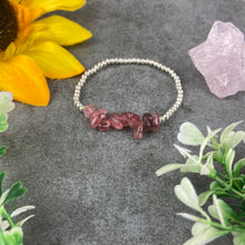 Load image into Gallery viewer, Strawberry Quartz Beaded Bracelet