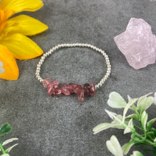 Load image into Gallery viewer, Strawberry Quartz Beaded Bracelet