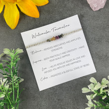 Load image into Gallery viewer, Watermelon Tourmaline Beaded Bracelet-The Persnickety Co