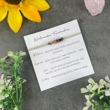 Load image into Gallery viewer, Watermelon Tourmaline Beaded Bracelet