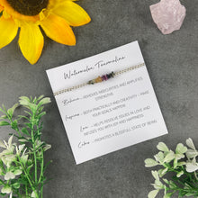 Load image into Gallery viewer, Watermelon Tourmaline Beaded Bracelet