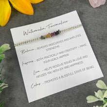 Load image into Gallery viewer, Watermelon Tourmaline Beaded Bracelet