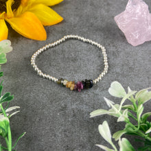 Load image into Gallery viewer, Watermelon Tourmaline Beaded Bracelet