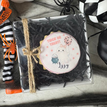 Load image into Gallery viewer, Personalised Halloween Ghost Biscuit