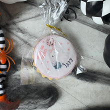 Load image into Gallery viewer, Personalised Halloween Ghost Biscuit