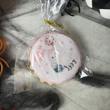 Load image into Gallery viewer, Personalised Halloween Ghost Biscuit