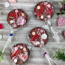 Load image into Gallery viewer, Personalised Valentines Chocolate Lollipop