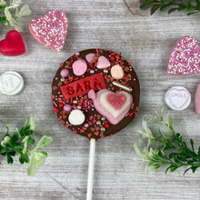 Load image into Gallery viewer, Personalised Valentines Chocolate Lollipop