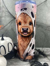 Load image into Gallery viewer, Cute Highland Cow Halloween Tumbler