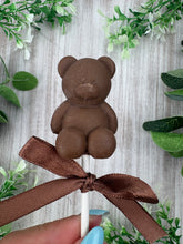 Load image into Gallery viewer, Chocolate Teddy Bear Lollipop