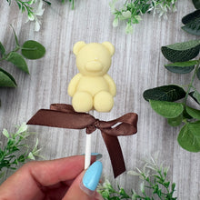 Load image into Gallery viewer, Chocolate Teddy Bear Lollipop