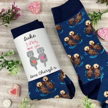 Load image into Gallery viewer, Otter Socks With Personalised Label