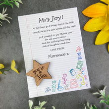 Load image into Gallery viewer, You're A Star Teacher Gift