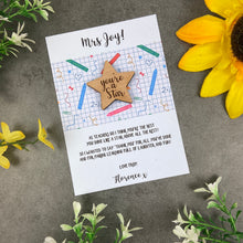 Load image into Gallery viewer, You're A Star Teacher Gift