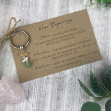 Load image into Gallery viewer, NEW BEGINNINGS Keyring