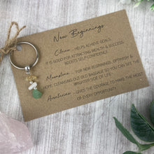 Load image into Gallery viewer, NEW BEGINNINGS Keyring