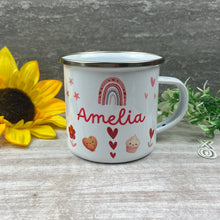 Load image into Gallery viewer, Personalised Valentines Enamel Mug