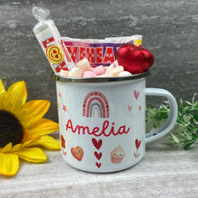 Load image into Gallery viewer, Personalised Valentines Enamel Mug