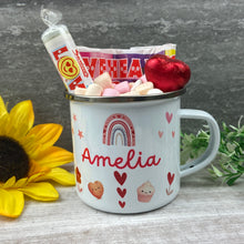 Load image into Gallery viewer, Personalised Valentines Enamel Mug