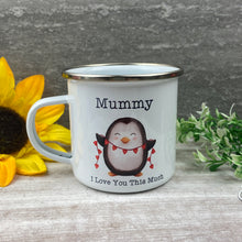 Load image into Gallery viewer, Mummy I Love You This Much Enamel Mug