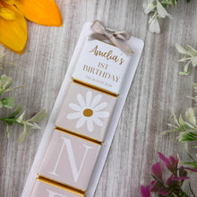 Load image into Gallery viewer, Personalised Daisy Birthday Chocolate Favours