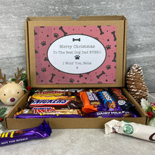 Load image into Gallery viewer, Merry Christmas Personalised Dog Mum/Dad Chocolate Box