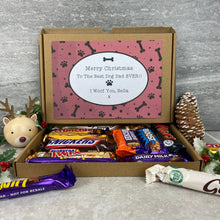 Load image into Gallery viewer, Merry Christmas Personalised Dog Mum/Dad Chocolate Box