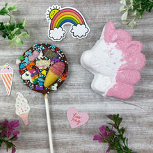 Load image into Gallery viewer, £5.00 Special Offer! Unicorn Bath Bomb and Chocolate Lollipop