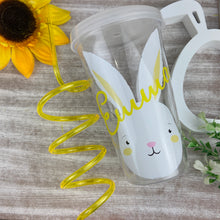 Load image into Gallery viewer, Personalised Easter Tumbler with Swirly Straw