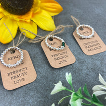 Load image into Gallery viewer, Birthstone Stackable Ring