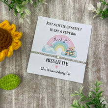 Load image into Gallery viewer, Teacher  Very Big Thank You Beaded Bracelet