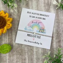 Load image into Gallery viewer, Teacher  Very Big Thank You Beaded Bracelet