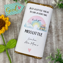 Load image into Gallery viewer, Personalised Chocolate Bar Thank You